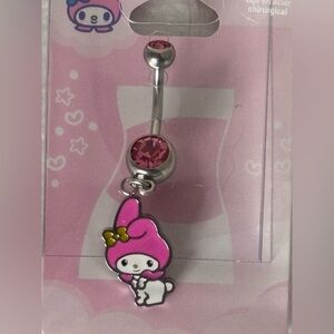 CLAIRE’S Belly Navel Ring MY MELODY Sanrio Hello Kitty Stainless Steel Post‎ 14G
